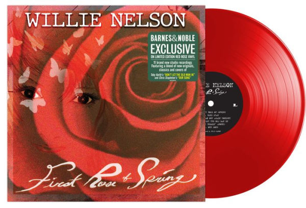 Willie Nelson - First Rose Of Spring Exclusive Red Rose Vinyl