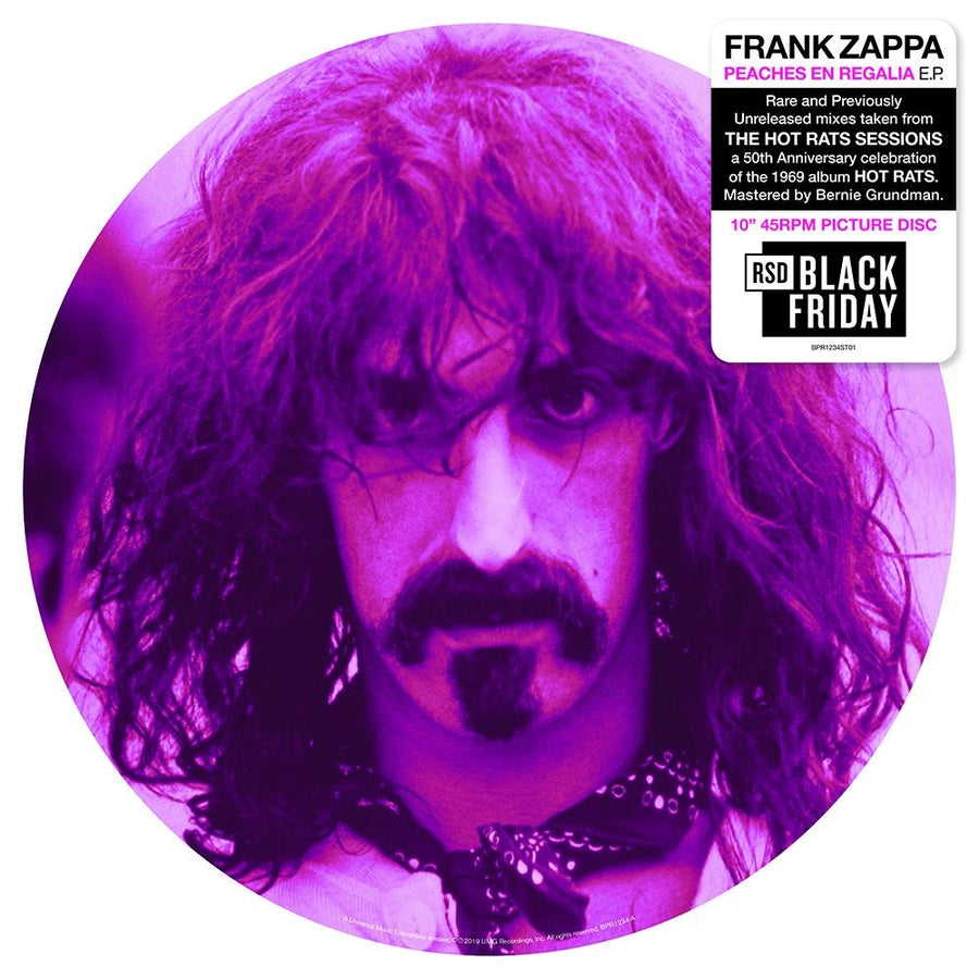 Frank Zappa - Peaches En Regalia Limited Edition Picture Disc Vinyl album LP Record