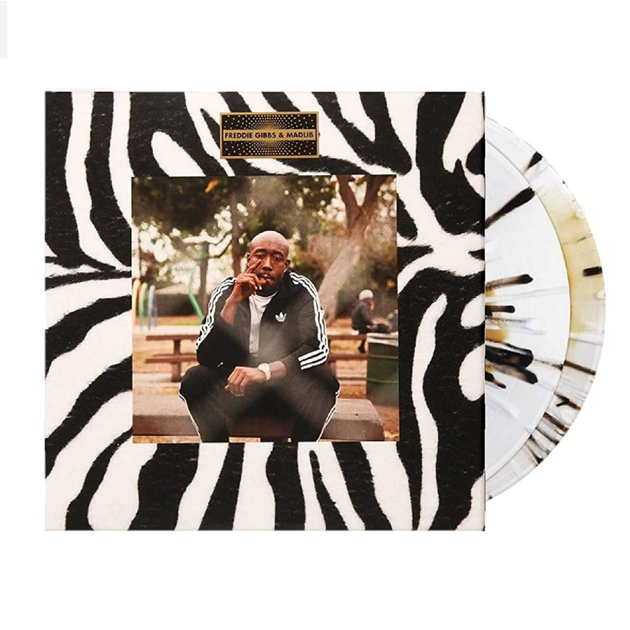 Freddie Gibbs / Madlib - Pinata Exclusive Limited Edition Gold Inside Clear With Black & White Splatter Vinyl 2LP
