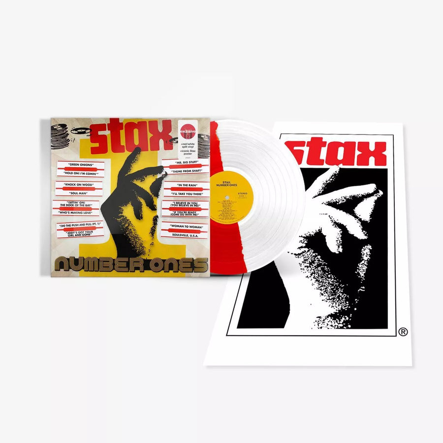 Various Artists - Stax Number Ones Exclusive Red/White Split Vinyl + Iconic Stax Poster