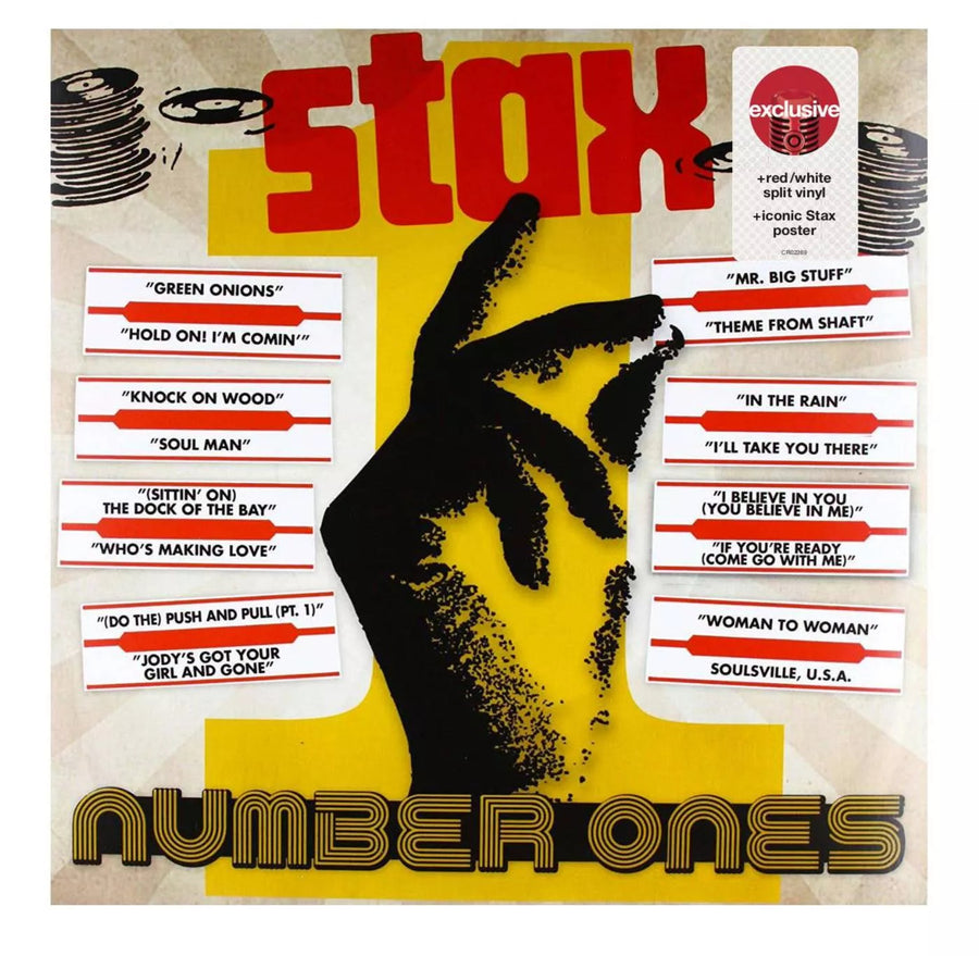 Various Artists - Stax Number Ones Exclusive Red/White Split Vinyl + Iconic Stax Poster