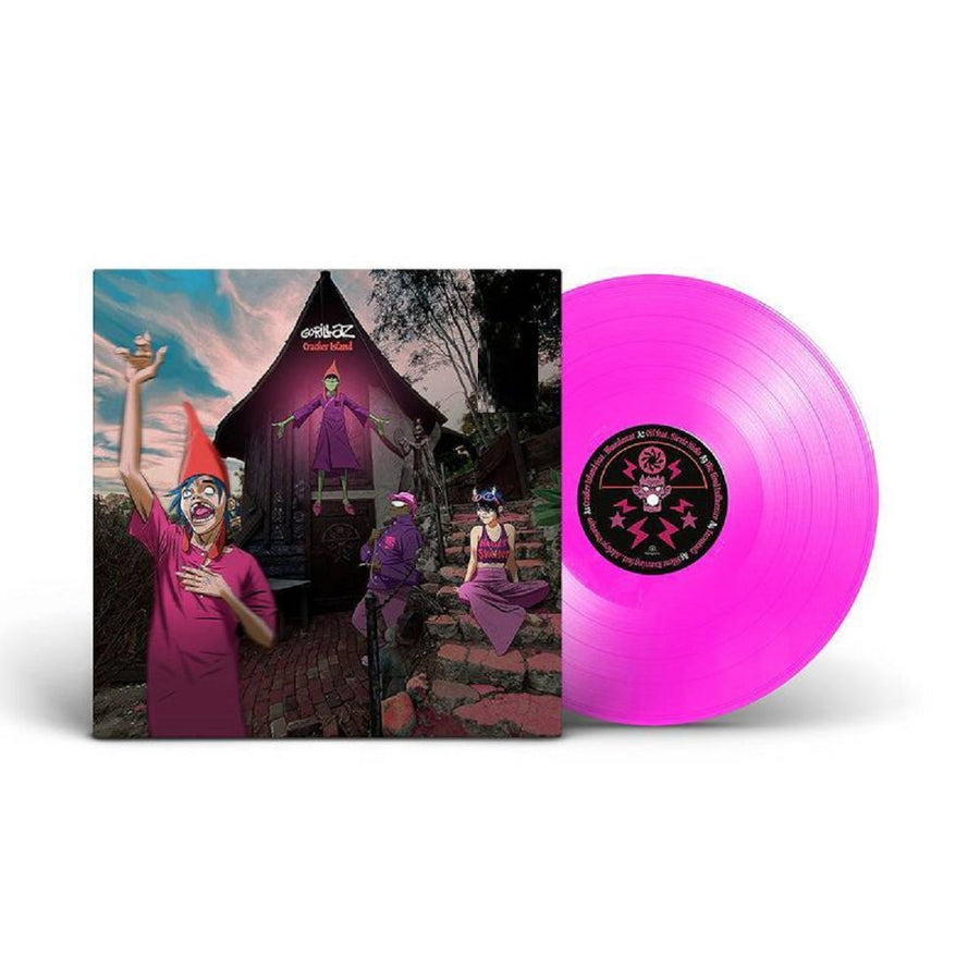 Gorillaz - Cracker Island Exclusive Neon Pink Color Vinyl Limited Edition LP Record