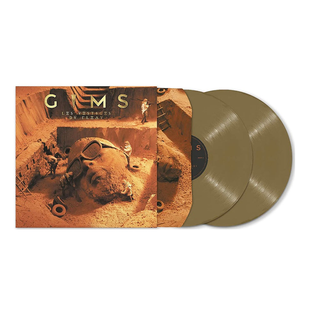 Gims Les vestiges du Fléau Exclusive Gold Colored 2x LP Vinyl Record
