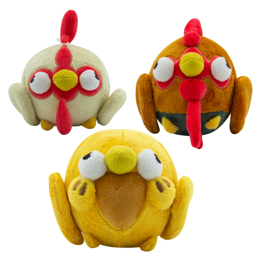 Slime Rancher Collector's bundle Roostro, Hen Hen, Chickadoo 3 Plushies Pack Soft cuddly Toys