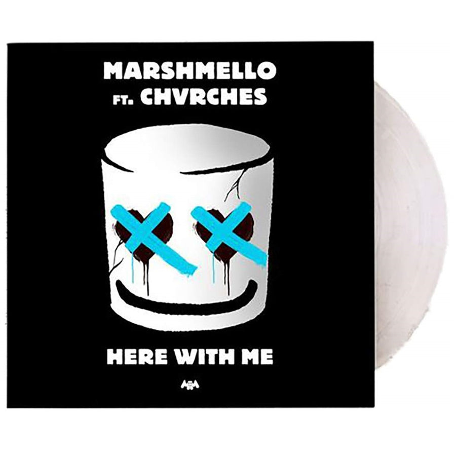 Marshmello Ft. Chvrches - Here With Me Exclusive Clear Colored Vinyl 7