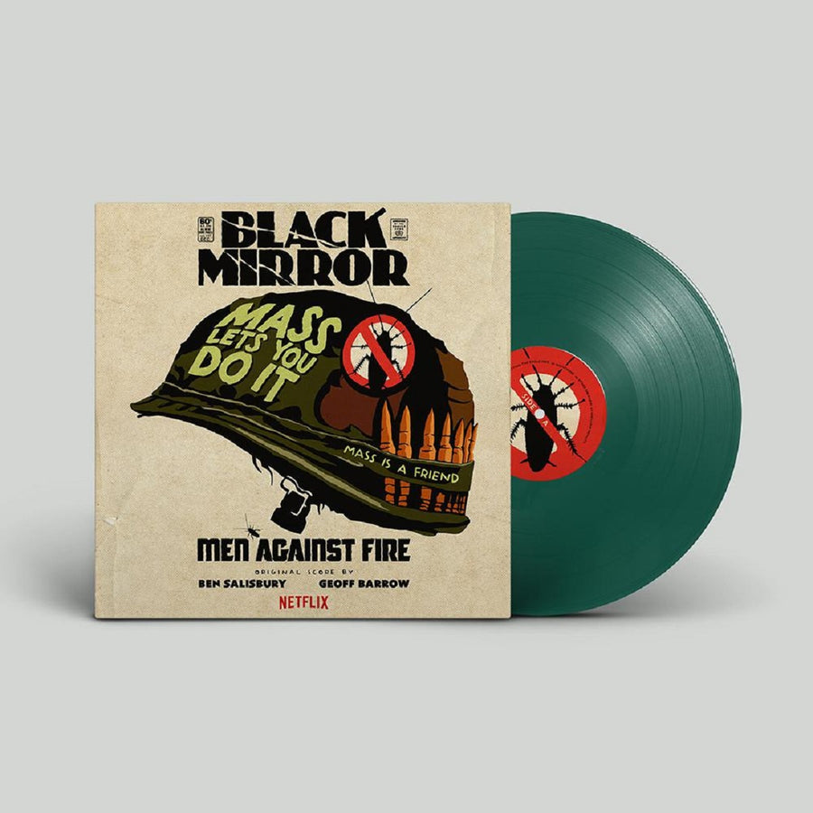 Geoff Barrow & Ben Salisbury - Black Mirror Men Against Fire Original Score Army Green Vinyl LP Record