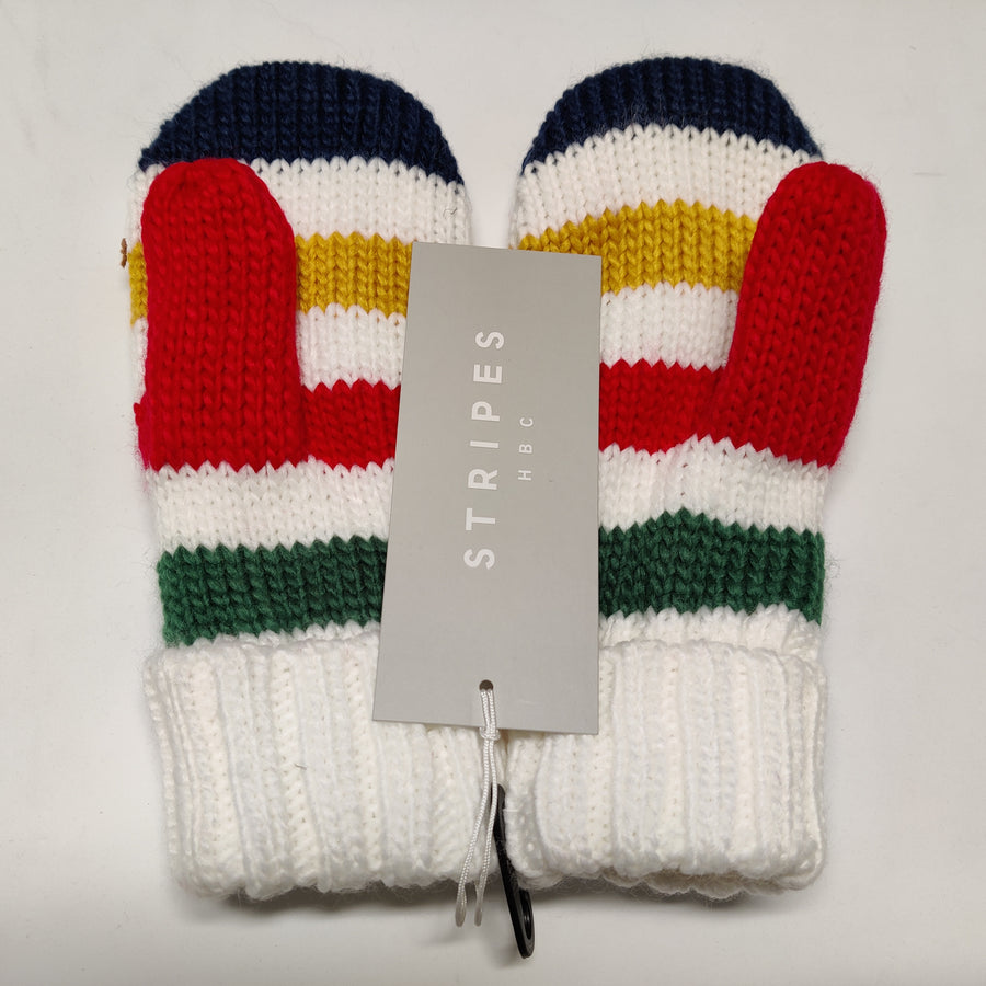HBC Stripes Multi Color Stripe Youth / Jeune Mittens Gloves