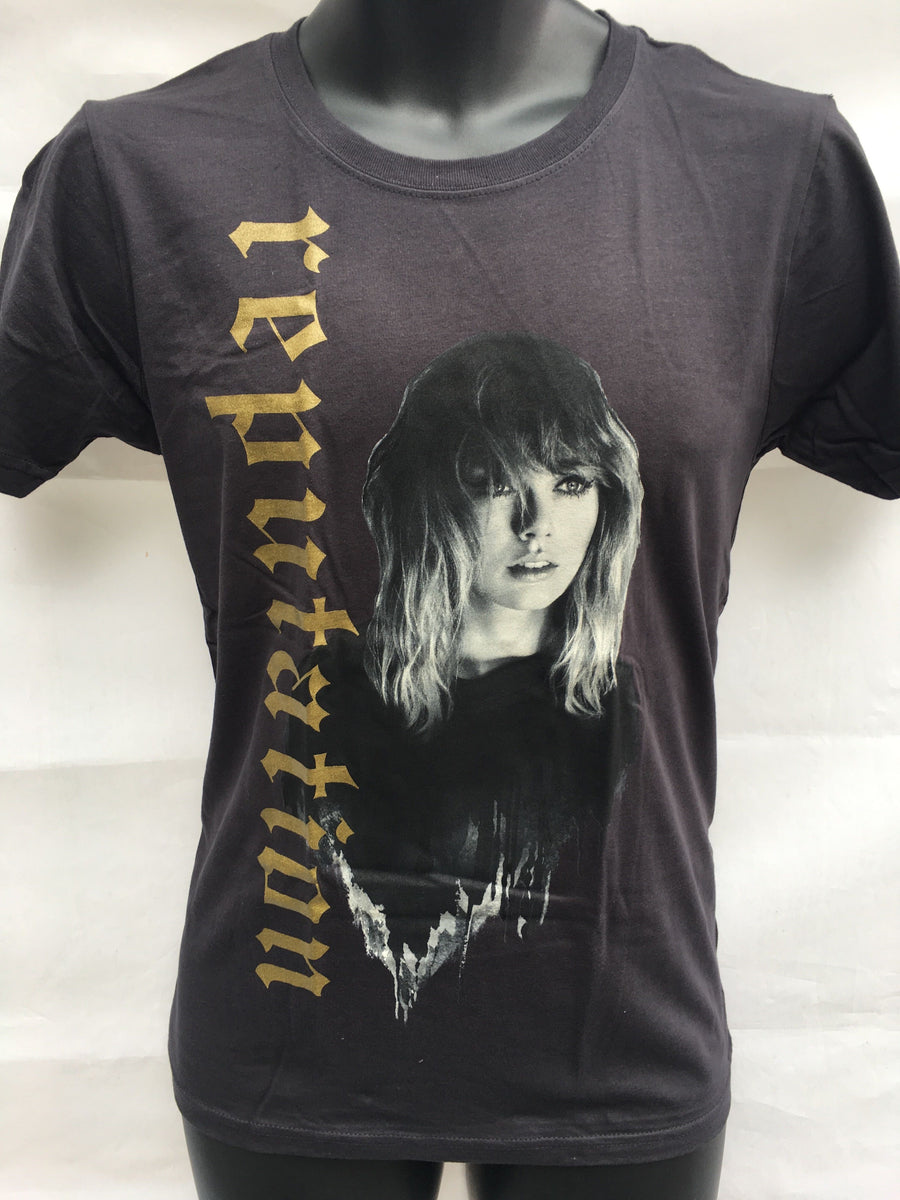 Taylor Swift Reputation Tour Gold T-shirt Y-Med
