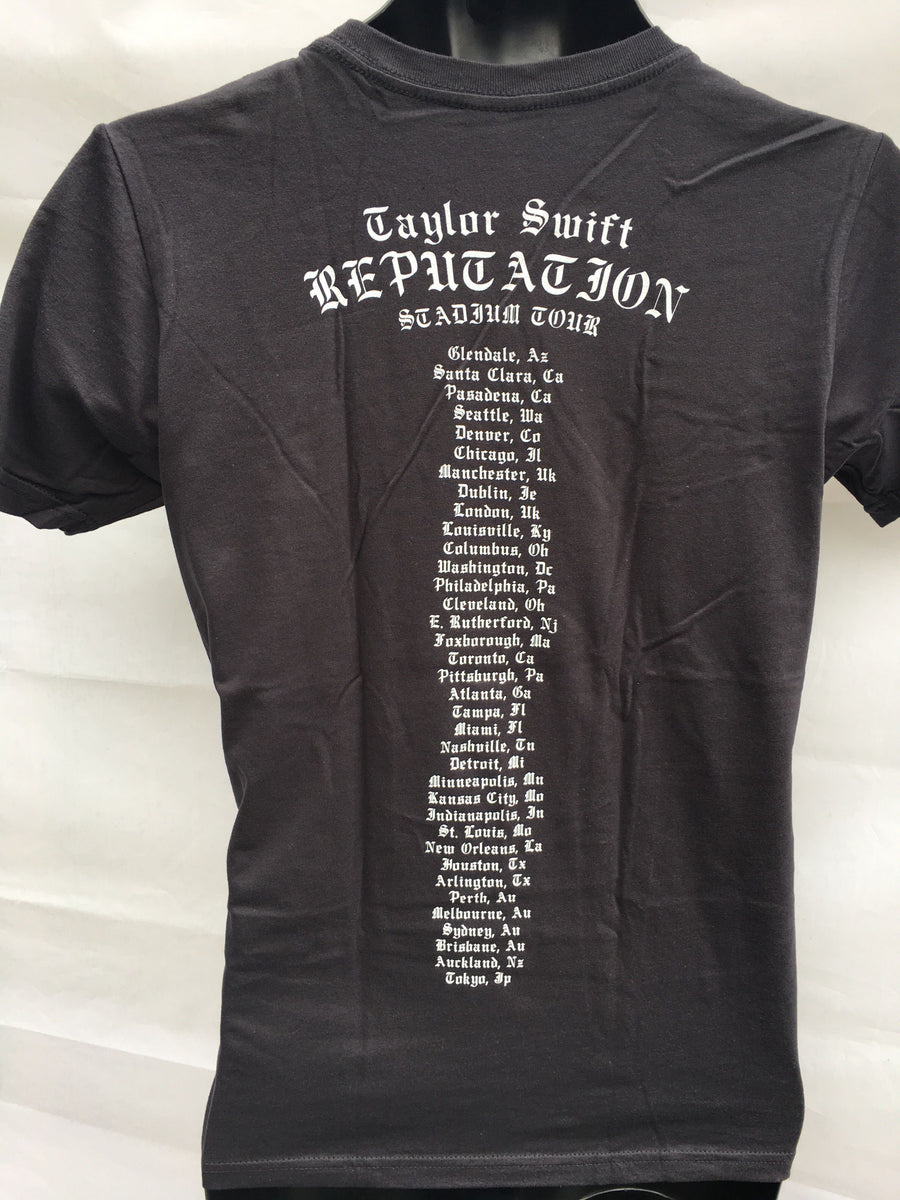 Taylor Swift Reputation Tour Gold T-shirt Y-Med