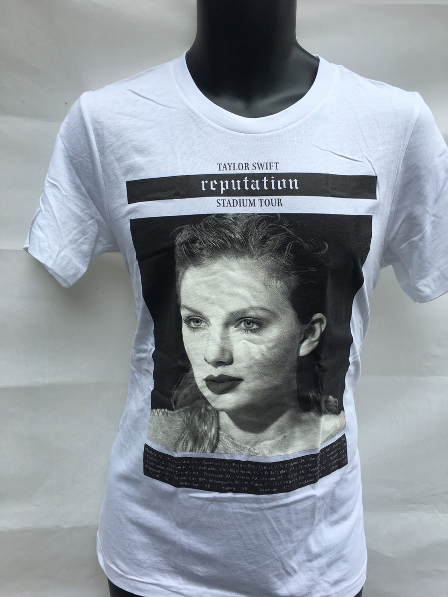 Taylor Swift Reputation White Photo Tour T-shirt 2XL
