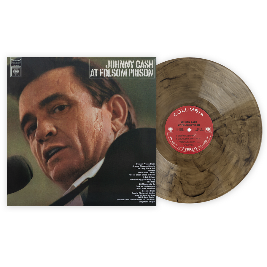 Johnny Cash - At Folsom Prison Exclusive the Tan In Black LP Vinyl Record [Club Edition]