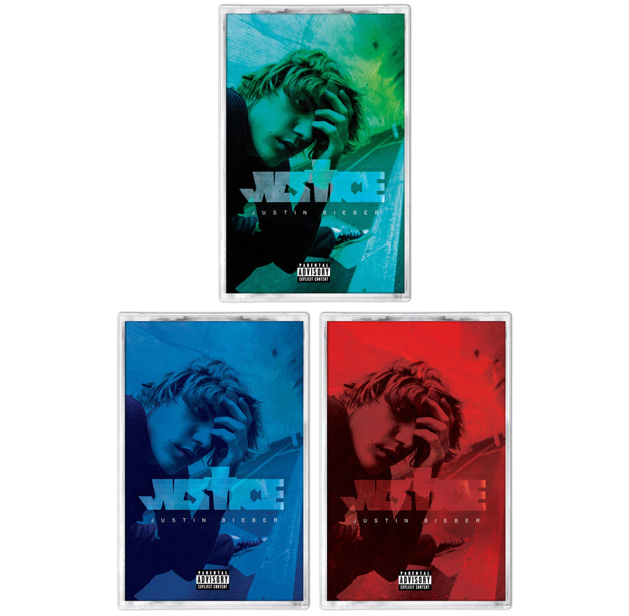 Justin Bieber - Justice MC Collection Cassette Tape with Alternate Covers I, II & III
