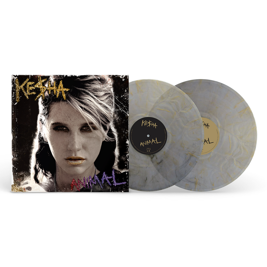 Kesha - Animal Exclusive Limited Edition Clear with Yellow & Black Swirls Vinyl 2x LP Record