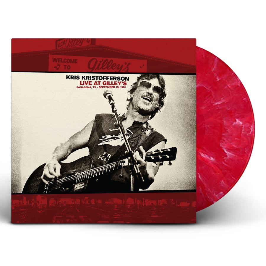 kris-kristofferson-live-gilleys-pasadena-tx-september-15-1981-exclusive-limited-edition-opaque-red-with-white-marble-color-vinyl-lp