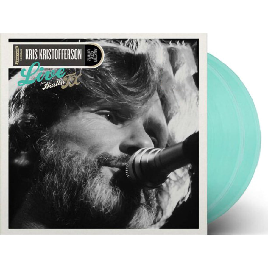 Kris Kristofferson - Live From Austin TX Exclusive Turquoise Color Vinyl LP Record