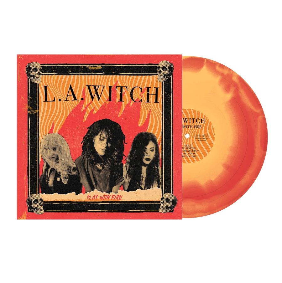 L.A. Witch Play With Fire Exclusive Limited Edition Popsicle Red & Orange Vinyl LP Record