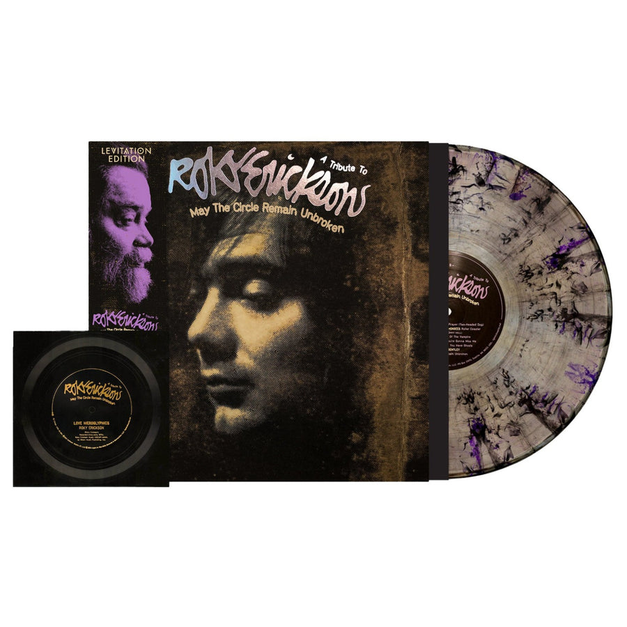 May The Circle Remain Unbroken - A Tribute To Roky Erickson Transparent Purple/Black Swirl Vinyl LP Limited Edition #500 Copies
