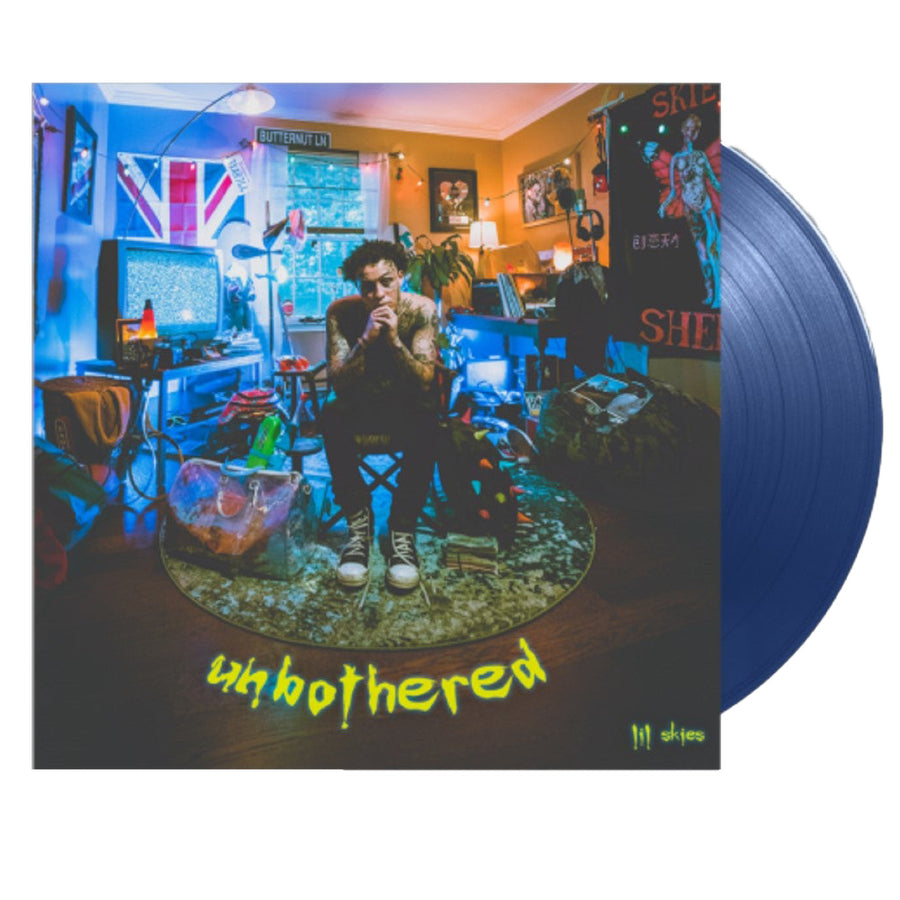Lil Skies - Unbothered Exclusive Limited Edition Opaque Blue Vinyl LP Record