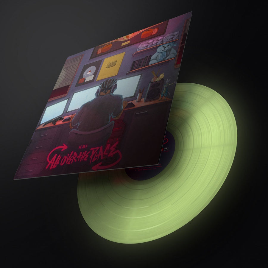 KSI - All Over the Place 12 Inch Glow In The Dark LP Vinyl (Spotify Fan First)