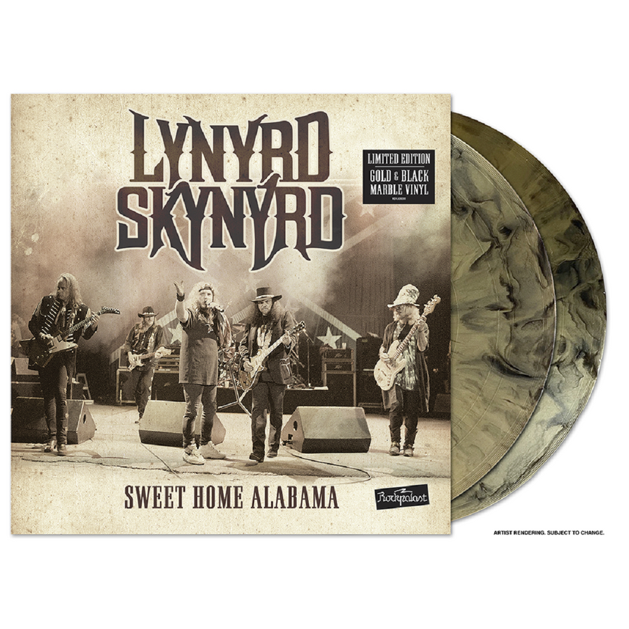 Lynyrd Skynyrd - Sweet Home Alabama; Live At Rockplast 1996 Exclusive Limited Edition Gold & Black Marble Vinyl 2x LP Record