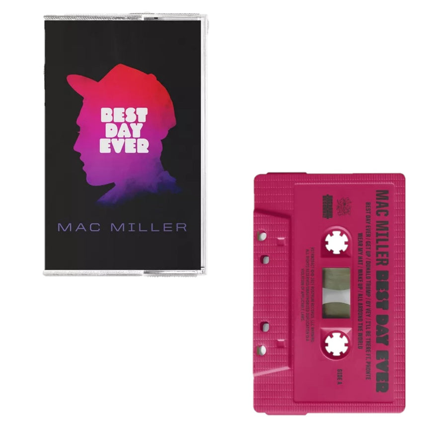 Mac Miller - Best Day Ever Exclusive Pink Colored Cassette Tape Record