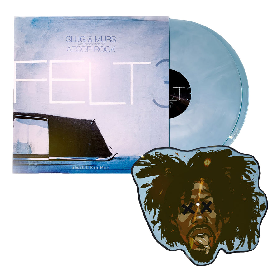 Felt 3 A Tribute To Rosie Perez (10 Year Anniversary Edition) Galaxy Effect Blue & White Colored Vinyl 2x LP With Murs Die Cut Picture Disc
