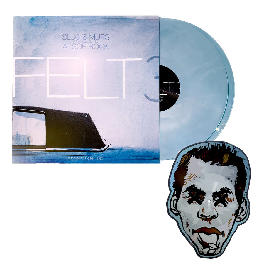 Felt 3 A Tribute To Rosie Perez (10 Year Anniversary Edition) Galaxy Effect Blue & White Colored Vinyl 2x LP With Slug Die Cut Picture Disc