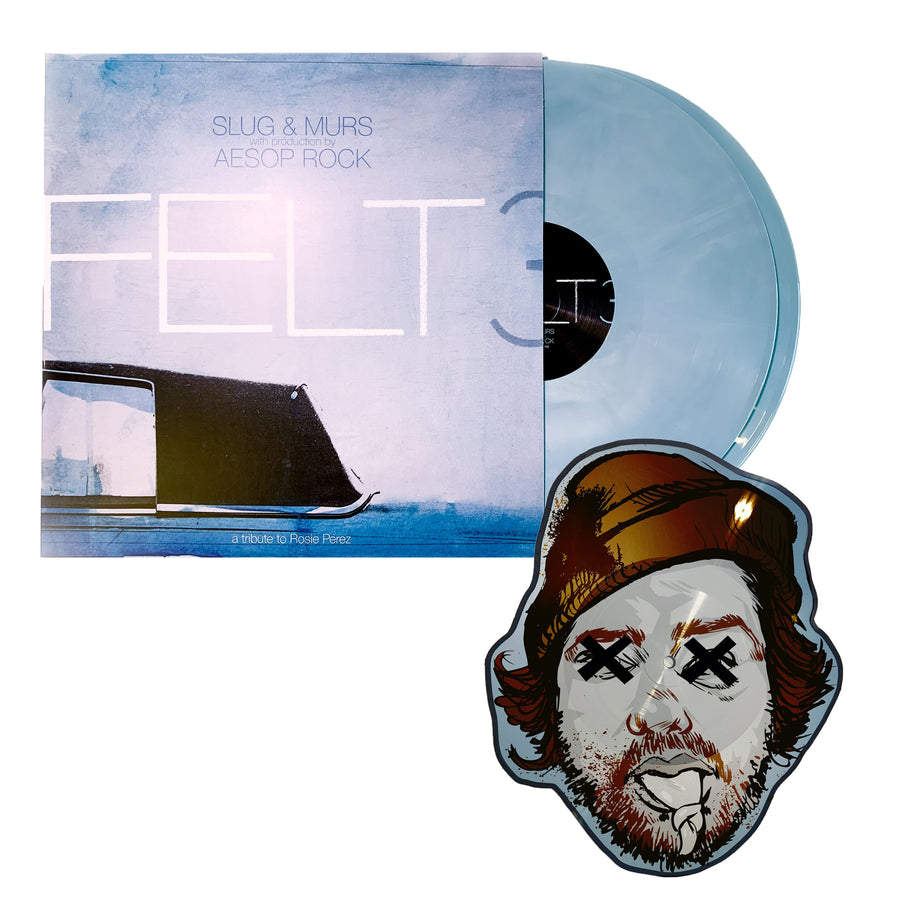 Felt 3 A Tribute To Rosie Perez (10 Year Anniversary Edition) Galaxy Effect Blue & White Colored Vinyl 2x LP With Aesop Rock Die Cut Picture Disc
