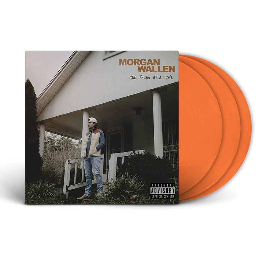 Morgan Wallen One Thing At A Time Orange Webstore Exclusive 3LP Orange Colored Vinyl Record