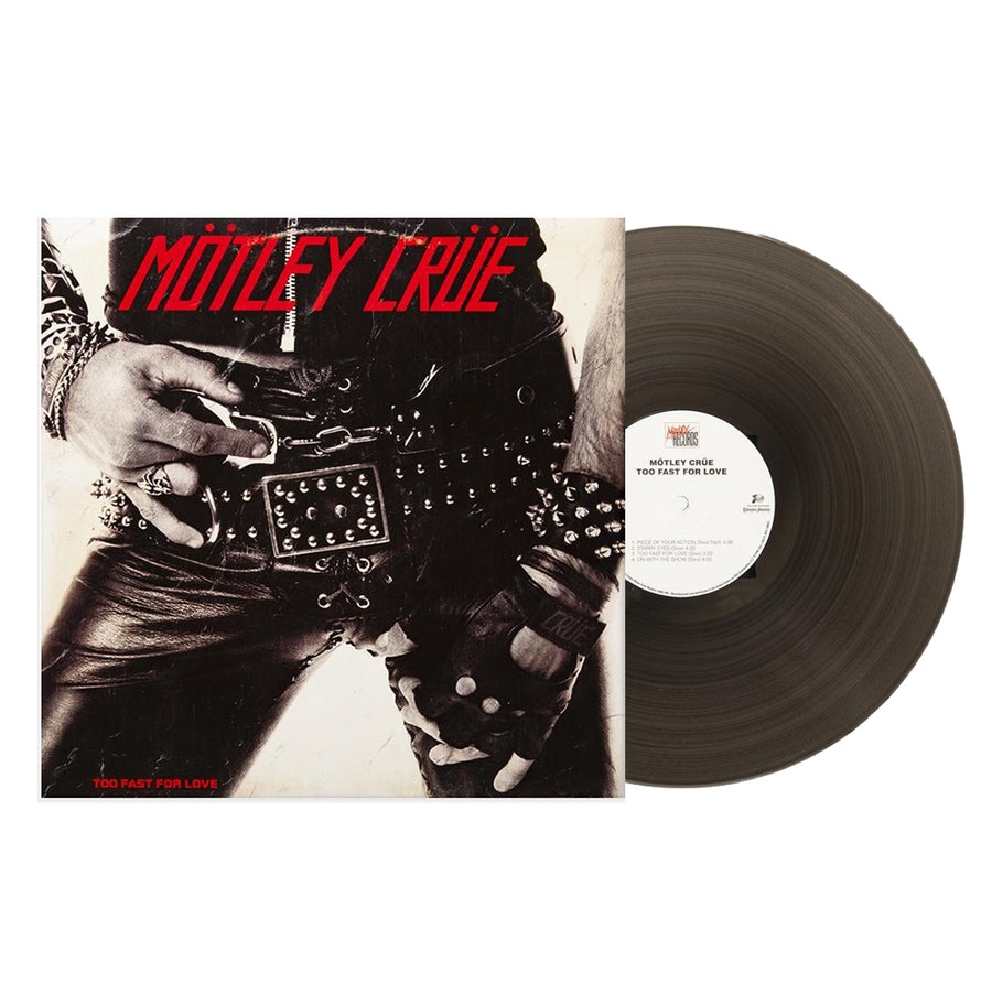 Motley Crue Too Fast For Love Exclusive Black Ice Color Vinyl LP Record