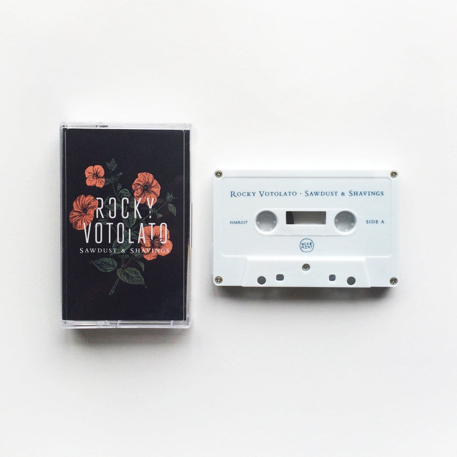 Rocky Votolato - Sawdust & Shavings Exclusive White With Leaf Green Ink Cassette Tape Limited Edition #51 Copies