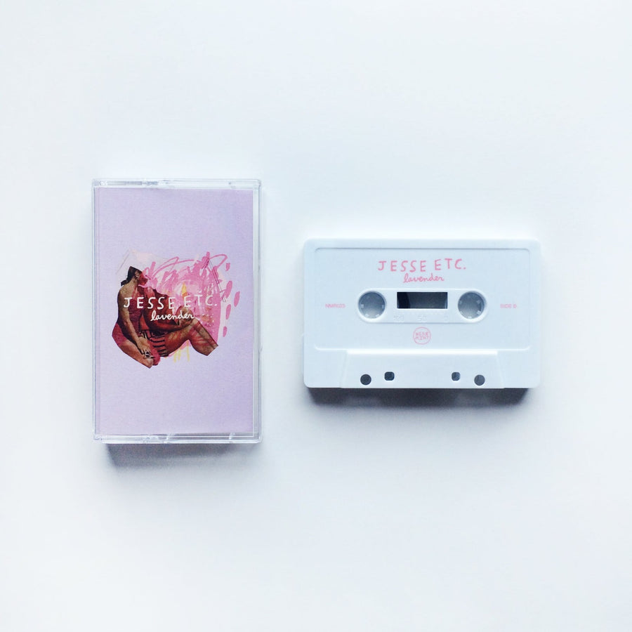 Jesse Etc. - Lavender Exclusive White With Pink Ink Cassette Tape Limited Edition #31 Copies
