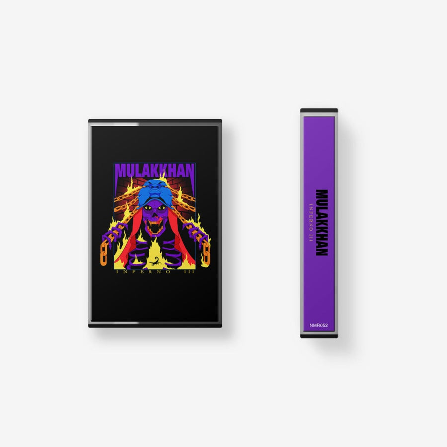 Mula Kkhan - Inferno 3 Exclusive Orange With Purple Ink Cassette Tape Limited Edition #33 Copies