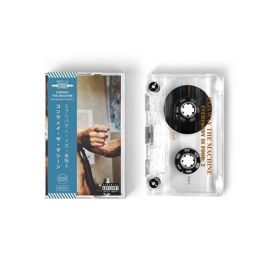 Conway The Machine - Everybody Is Food: 2 Exclusive Clear With Brown Ink (Japanese Obi Strip) Cassette Tape Limited Edition #50 Copies