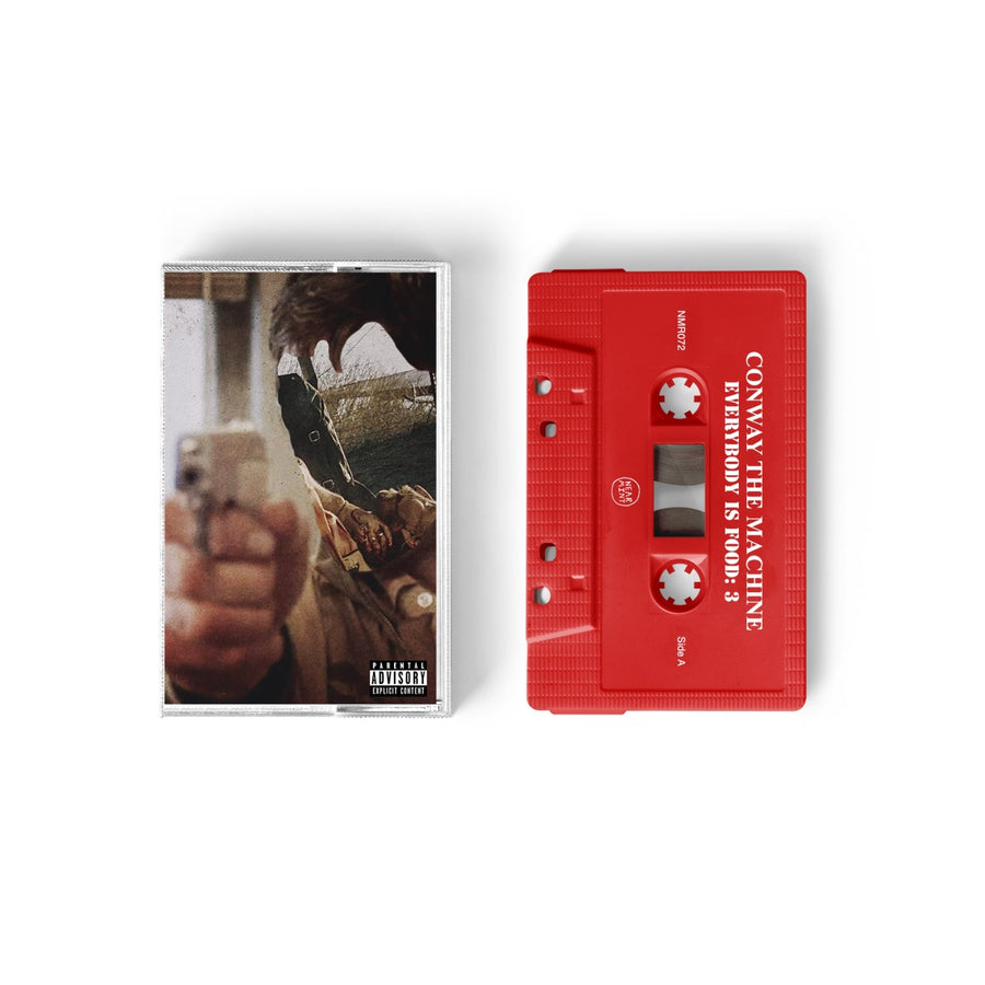 Conway The Machine - Everybody Is Food: 3 Exclusive Opaque Red With White Ink Cassette Tape Limited Edition #100 Copies