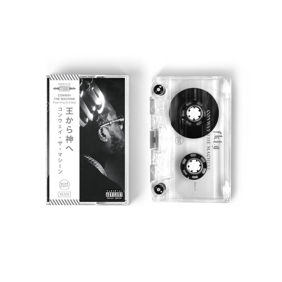 Conway The Machine - From King To A God Exclusive Clear With Silver Ink (Japanese Obi Strip) Cassette Tape Limited Edition #50 Copies
