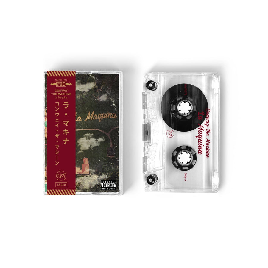 Conway The Machine - La Maquina Exclusive Clear With Burgundy Ink (Japanese Obi Strip) Cassette Tape Limited Edition #50 Copies