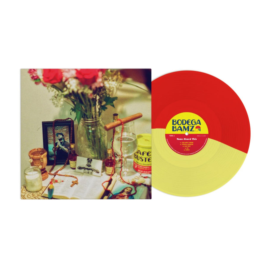 Bodega Bamz - Yams Heard This Exclusive Red/Yellow Split Color Vinyl LP Limited Edition #500 Copies