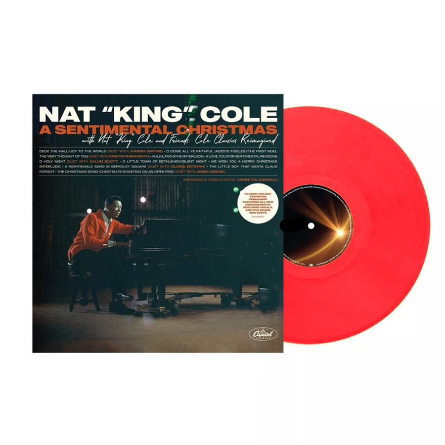 Nat King Cole - A Sentimental Christmas with Nat King Cole and Friends Cole Classics Reimagined Exclusive Red Vinyl LP