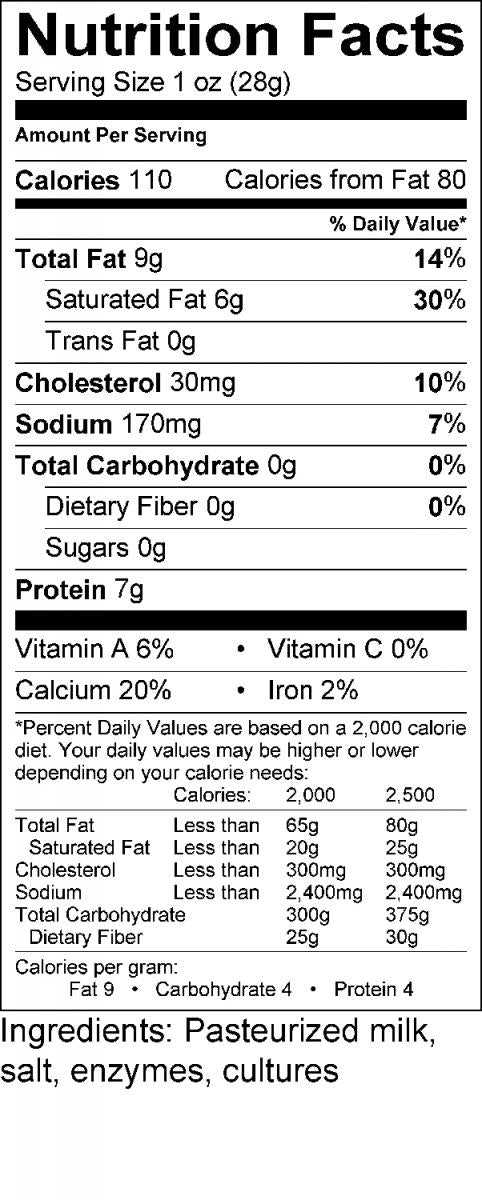 UNL Dairy New York Cheddar Cheese