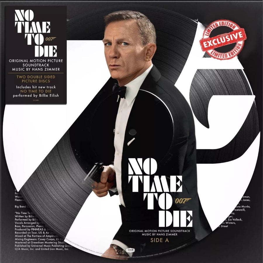 No Time To Die Exclusive 2LP Picture Disc Vinyl Billie Eilish, Various Artists