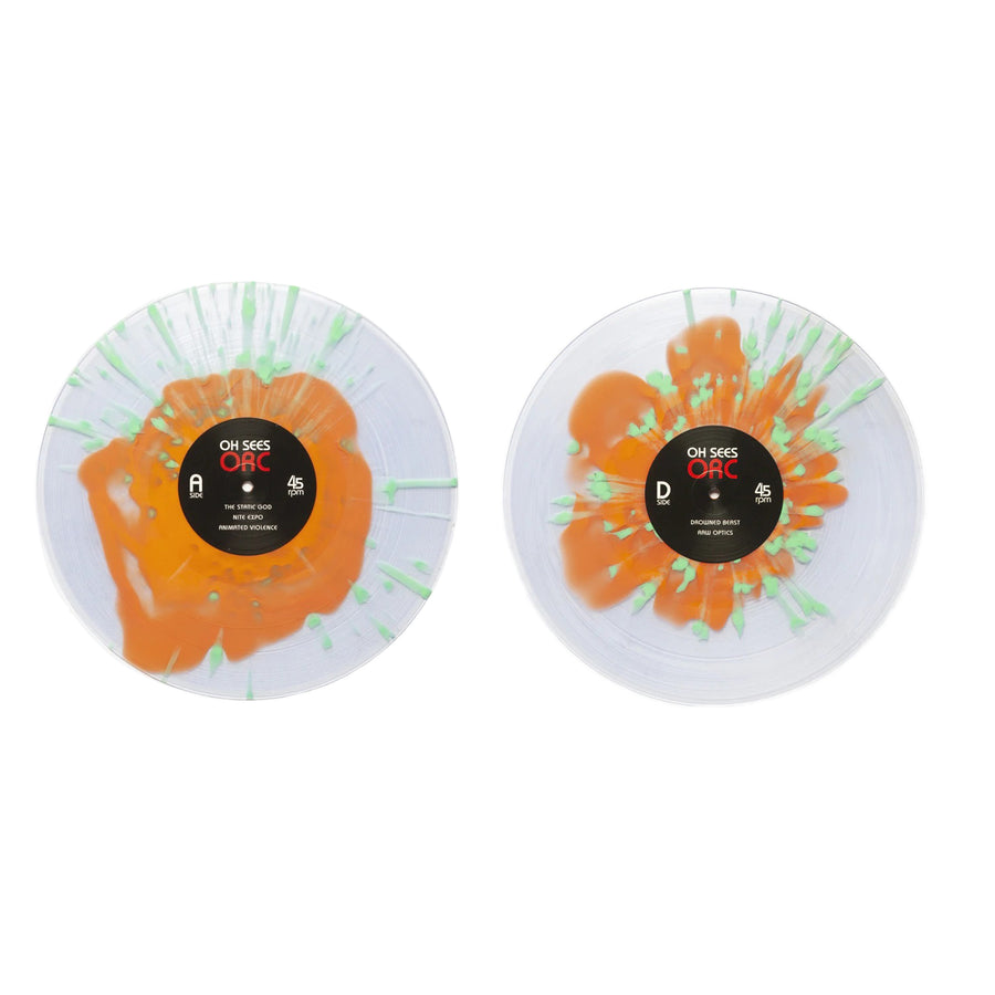 Thee Oh Sees - Orc Exclusive Limited Edition Orange In Clear With Doublemint Splatter Vinyl 2LP