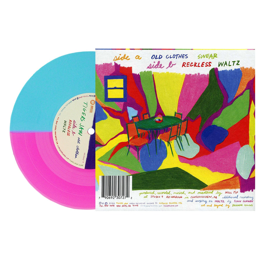 Tigers Jaw - Old Clothes Exclusive Limited Blue & Neon Split 7