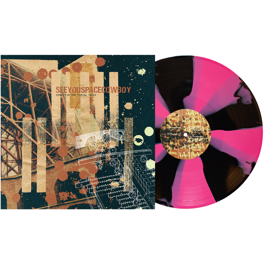 Seeyouspacecowboy - Songs From The Firing Squad Exclusive Black & Hot Pink Pinwheel Vinyl LP Record