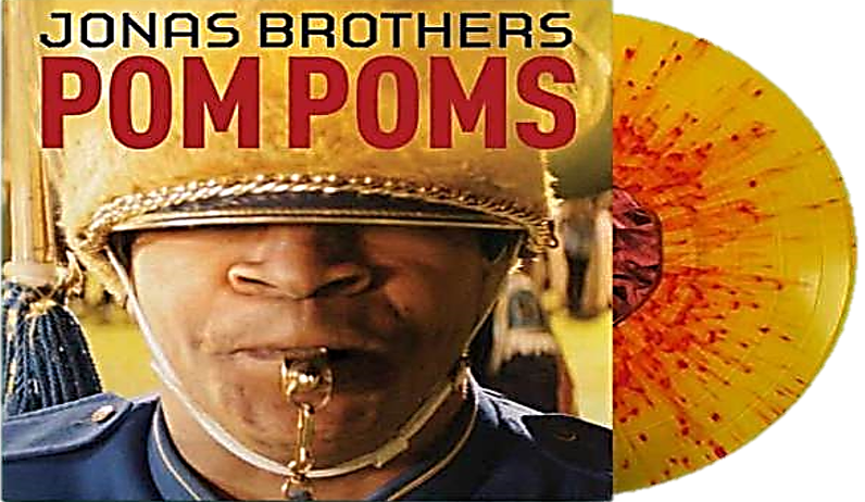 Jonas Brothers - Pom Poms Exclusive Club Deluxe Edition Yellow With Yellow & Red Splatter Colored Vinyl