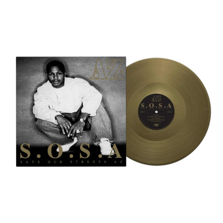 AZ - S.O.S.A. Save Our Streets AZ Exclusive Opaque Gold Color Vinyl LP Limited Edition #500 Copies