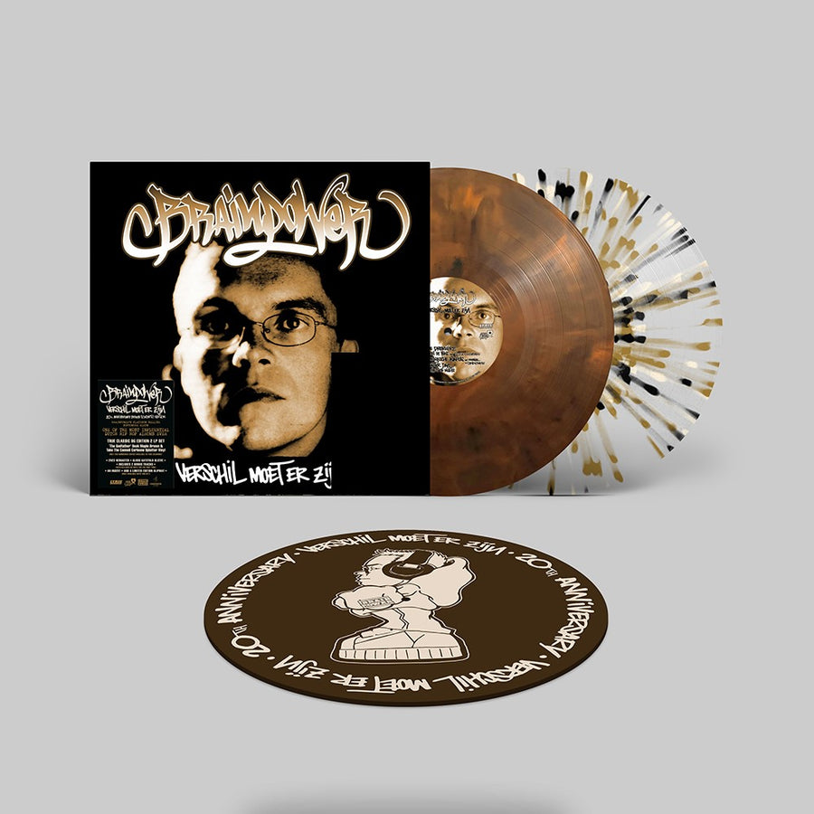Brainpower - Verschil Moet Er Zijn Exclusive Limited Edition Marble Brown Color LP Vinyl Record + Slipmat