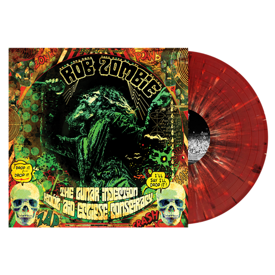 Rob Zombie - Lunar Injection Kool Aid Eclipse Conspiracy Exclusive Red with Black and White Splatter Vinyl LP_Record