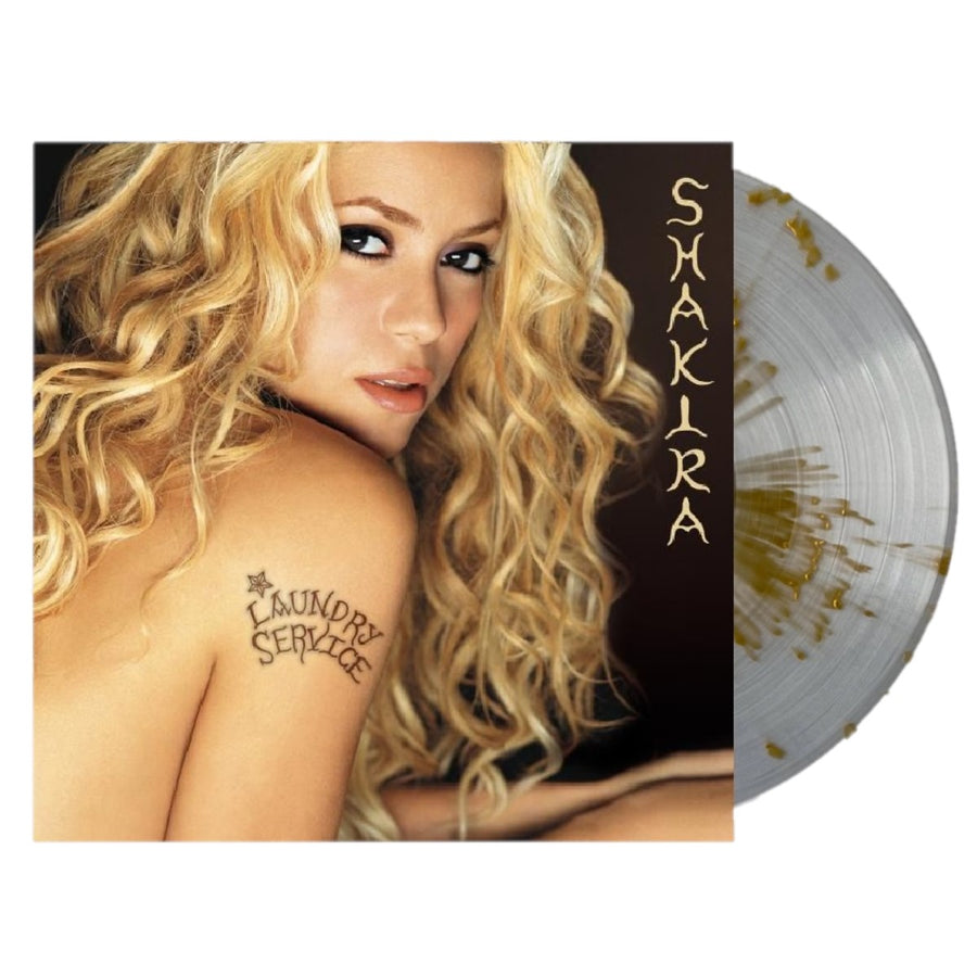 Shakira - Laundry Service Exclusive Limited Edition Gold Splattered Clear Vinyl LP Record