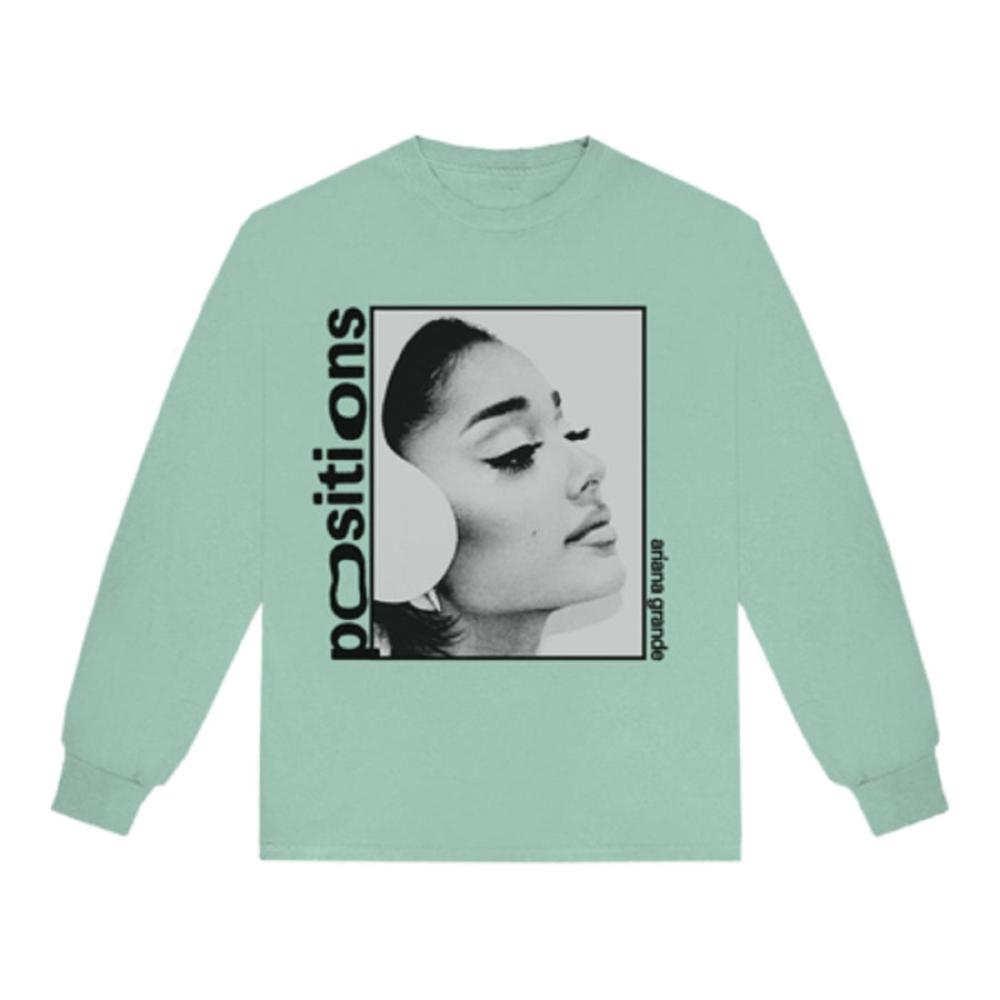 Ariana Grande - Positions Photo Long Sleeve T-Shirt ii Exclusive Front Soft Hand Print Design